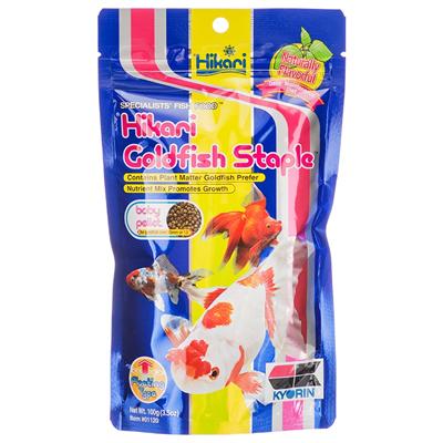 Hikari Goldfish Staple, A Daily Diet For Smaller Goldfish & Koi Fry  Preferred daily diet for baby goldfish and koi fry providing them the basic nutrition they require to live a long and healthy life.